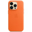 Чехол-накладка Apple iPhone 14 Pro Max Leather Case with MagSafe Orange (MPPR3)