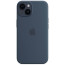 Чехол-накладка Apple iPhone 14 Silicone Case with MagSafe Storm Blue (MPRV3)