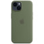 Чехол-накладка Apple iPhone 14 Silicone Case with MagSafe Olive (MQU83)