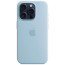 Чехол-накладка Apple iPhone 15 Pro Silicone Case with MagSafe Light Blue (MWNM3)