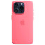 Чехол-накладка Apple iPhone 15 Pro Silicone Case with MagSafe Pink (MWNJ3)