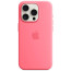 Чехол-накладка Apple iPhone 15 Pro Silicone Case with MagSafe Pink (MWNJ3)