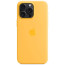 Чехол-накладка Apple iPhone 15 Pro Max Silicone Case with MagSafe Sunshine (MWNP3)