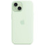 Чехол-накладка Apple iPhone 15 Silicone Case with MagSafe Soft Mint (MWNC3)