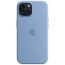 Чехол-накладка Apple iPhone 15 Silicone Case with MagSafe Winter Blue (MT0Y3)
