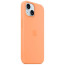 Чехол-накладка Apple iPhone 15 Plus Silicone Case with MagSafe Orange Sorbet (MT173)