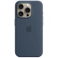 Чехол-накладка Apple iPhone 15 Pro Silicone Case with MagSafe Storm Blue (MT1D3)