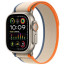 Ремешок Apple Watch 49mm Trail Loop Orange/Beige M/L (MT5X3)