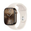 Apple Watch Series 10 46mm Gold Titanium Case with Starlight Sport Band M/L (MWYY3)