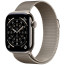 Apple Watch Series 11 46mm Natural Titanium Case with Natural Milanese Loop M/L (MFD04)