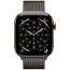 Apple Watch Series 11 46mm Natural Titanium Case with Slate Milanese Loop M/L (MFAY4/MGJ74)