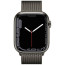 Apple WATCH Series 7 45mm GPS + Cellular Graphite Stainless Steel Case with Graphite Milanese Loop (MKJJ3)