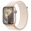 Apple Watch Series 9 GPS + Cellular 45mm Starlight Aluminum Case with Starlight Sport Loop (MRMA3)