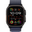 Apple Watch Ultra 2 Black Titanium Case with Navy Alpine Loop Small (MYPW3)