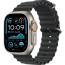 Apple Watch Ultra 2 Natural Titanium Case with Black Ocean Band (MXTL3)