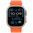 Apple Watch Ultra 2 Titanium Case with Orange Ocean Band (MREH3)
