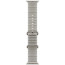 Apple Watch Ultra 4 Natural Titanium Case with Translucent Gray Ocean Band (MJAD4)