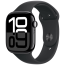 Apple WATCH Series 10 46mm Jet Black Aluminium Case with Black Sport Band S/M (MWWP3)