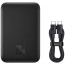 Внешний аккумулятор Baseus Magnetic Mini Air Wireless Fast Charge 6000mAh 20W с кабелем Cluster Black (P10059002113-00)