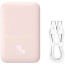 Внешний аккумулятор Baseus Magnetic Mini Wireless Fast Charge Power Bank 6000mAh 20W Pink (PPCX130004)