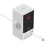 Сетевое зарядное устройство Baseus PowerCombo Digital PowerStrip 2AC+1U+1C+Retractable-C 65W White (PSLR000602)