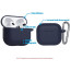 Чехол Blueo Liquid Silicone Case for Apple AirPods 3 with carbine Deep Blue