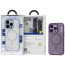 Чехол-накладка Blueo Ultra Clear Anti-Drop Case for iPhone 14 Pro Max with MagSafe Purple (B49-I14PMP)