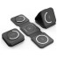 Беспроводное зарядное устройство Choetech 3 in 1 Foldable Magnetic Wireless Charger Black (T588-F-BK)
