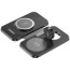 Беспроводное зарядное устройство Choetech 3 in 1 Foldable Travel Charger Pad Black (T616-F-BK)