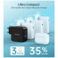 Сетевое зарядное устройство Choetech PPS PD GaN 100W Charger Dual USB-C+ Single USB-A Black (PD8005)