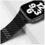 Ремешок Coteetci W76 Carbon Fiber Pattern Strap For Apple Watch 42/44/45/49mm Black (22008-BK)