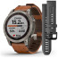 Смарт-часы Garmin Fenix 7 Sapphire Solar Titanium with Chestnut Leather Band (010-02540-31) ГАРАНТИЯ 3 мес.