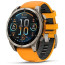 Смарт-часы Garmin Fenix 8 47mm AMOLED Sapphire Titanium w. Spark Orange/Graphite Silicone Band (010-02904-10/11) ГАРАНТИЯ 3 мес.