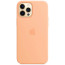 Чехол-накладка iPhone 12 Pro Max Silicone Case with MagSafe Cantaloupe (MK073)