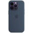 Чехол-накладка Apple iPhone 14 Pro Silicone Case with MagSafe Storm Blue (MPTF3)