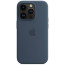Чехол-накладка Apple iPhone 14 Pro Silicone Case with MagSafe Storm Blue (MPTF3)