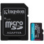 Карта памяти Kingston Canvas Go Plus Class 10 UHS-I U3 V30 A2 Micro SDXC 256GB with adapter (SDCG4/256GB)