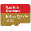 Карта памяти Micro SDXC SanDisk 64Gb Extreme V30 A2 Class 10 UHS-I U3 (SDSQXAH-064G-GN6AA)