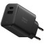 Сетевое зарядное устройство Native Union Fast GaN Charger PD 45W (1 USB-C + 1 USB-A) Port Black (FAST-PD45AC-BLK-EU)