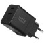 Сетевое зарядное устройство Native Union Fast GaN Charger PD 35W Dual USB-C Port Black (FAST-PD35-BLK-EU)