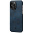Чехол-накладка Pitaka MagEZ Case 3 Twill 1500D Black/Blue for iPhone 14 Pro Max (KI1408PM)