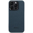 Чехол-накладка Pitaka MagEZ Case 4 for iPhone 15 Pro Twill 1500D Black/Blue (KI1508P)
