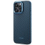 Чехол-накладка Pitaka MagEZ Case Pro 4 Twill 1500D Black/Blue for iPhone 15 Pro (KI1508PPA)