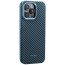 Чехол-накладка Pitaka MagEZ Case Pro 4 Twill 1500D Black/Blue for iPhone 15 Pro Max (KI1508PMPA)