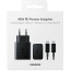 Сетевое зарядное устройство Samsung 45W PD Compact Power Adapter (with Type-C cable) Black (EP-T4510XBE)