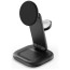 Беспроводное зарядное устройство Satechi 3-in-1 Foldable Qi2 25W Wireless Charging Stand Space Gray (ST-Q25F31C-EA)