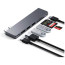 Хаб Satechi Aluminum USB-C Pro Hub Slim Adapter Space Gray (ST-HUCPHSM)