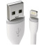Кабель Satechi Flexible Charging Lightning Cable White 6'' (0.15 m) (ST-FCL6W) (OPEN BOX)