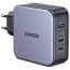 Сетевое зарядное устройство Ugreen Wall Charger 2xUSB-C+USB CD289 GaN 140W з USB-C Cable Gray (90549)