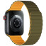 Ремешок WIWU for Apple Watch 42/44/45/49mm Magnetic Silicone Band Series (Army green-Yellow) (Wi-WB001)